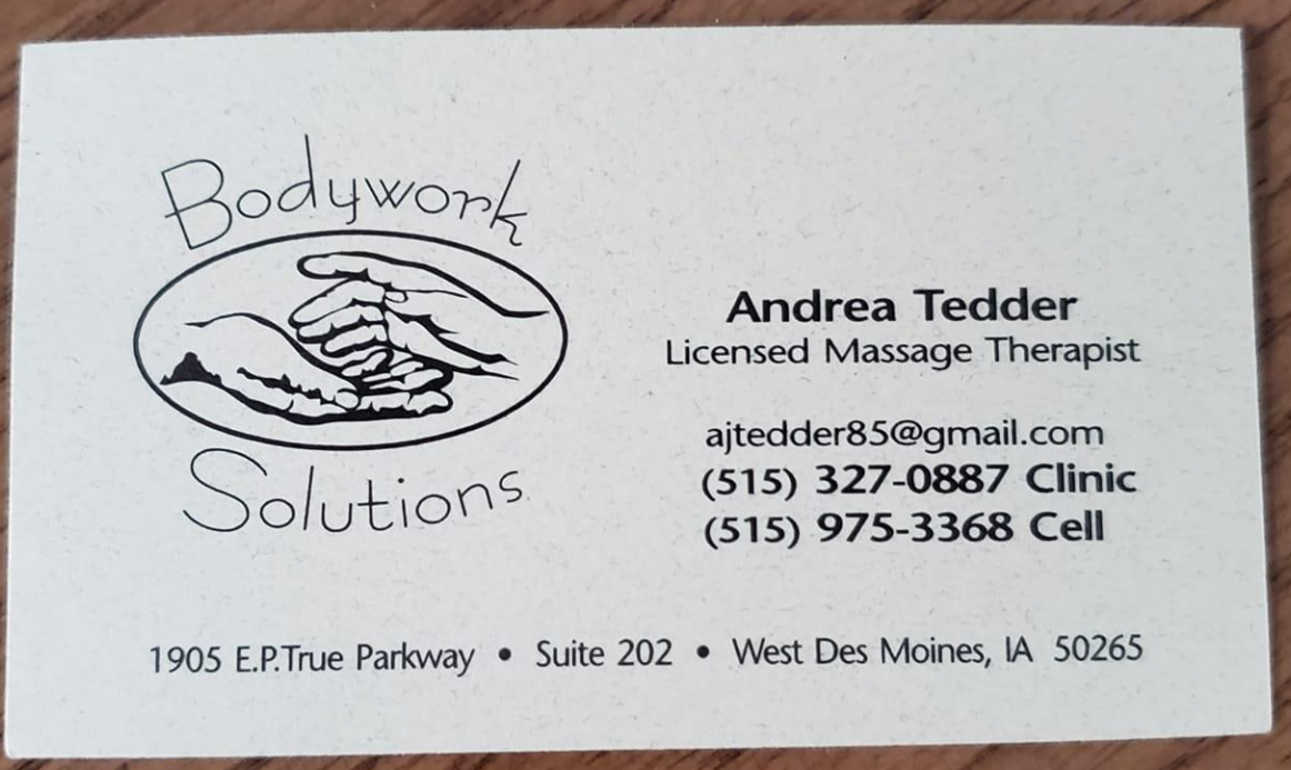 Meet The Professionals At Andrea Tedder, LMT -Bodywork Solutions ...